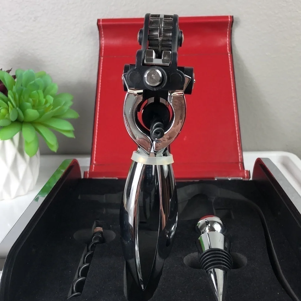 Wine Valet Kit Wine Opener Stopper Case Bar Accessory
